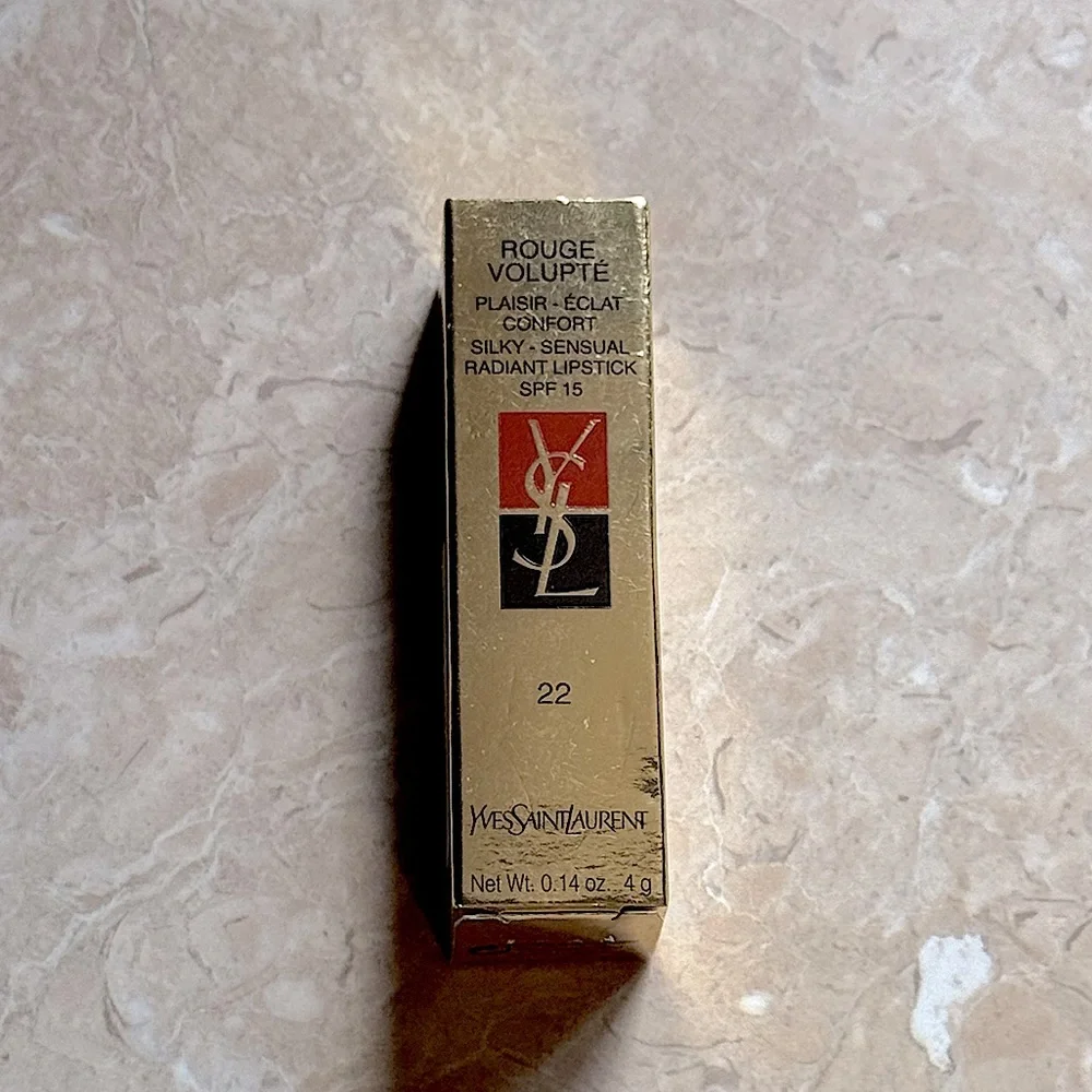 YVES SAINT LAURENT YSL # 22 Prune Exquise Exquisite Plum Silky Lipstick NEW